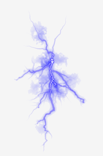 潮流未来科幻蓝色闪电雷电光电特效