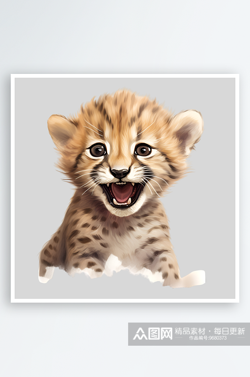 豹纹老虎狮子动物园动物宠物素材