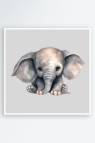 长鼻子大象动物园动物宠物PNG免扣素材
