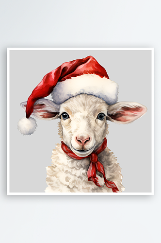 圣诞节草泥马绵羊山羊羊驼PNG