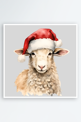圣诞节草泥马绵羊山羊羊驼