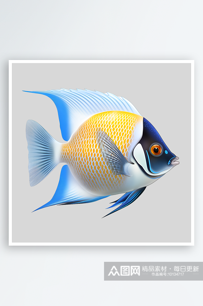 彩色小鱼热带鱼斗鱼观赏鱼PNG免扣素材素材