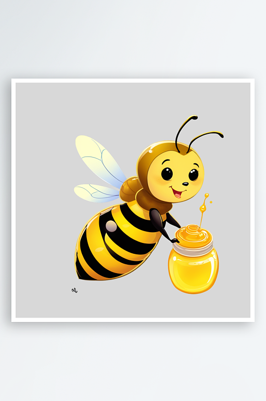 卡通蜜蜂蜂巢PNG免扣素材