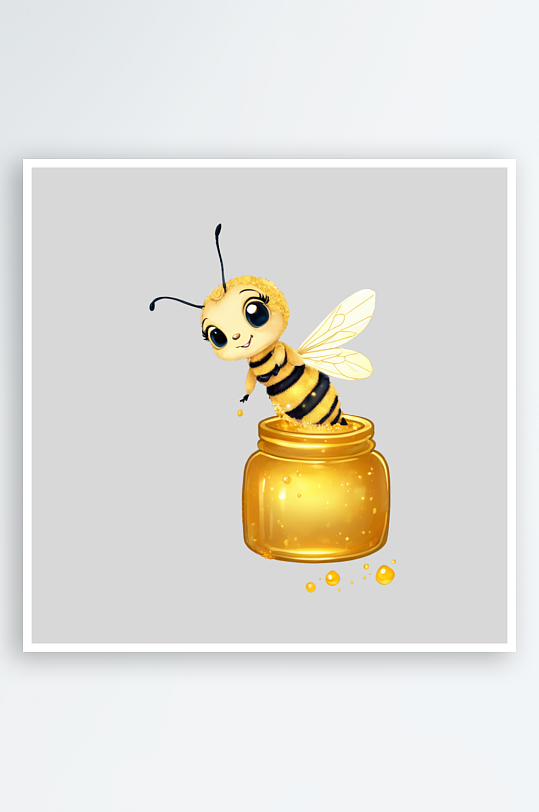 卡通蜜蜂蜂巢PNG免扣素材