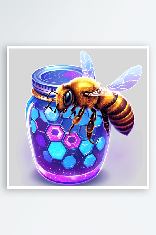 卡通蜜蜂蜂巢PNG免扣素材