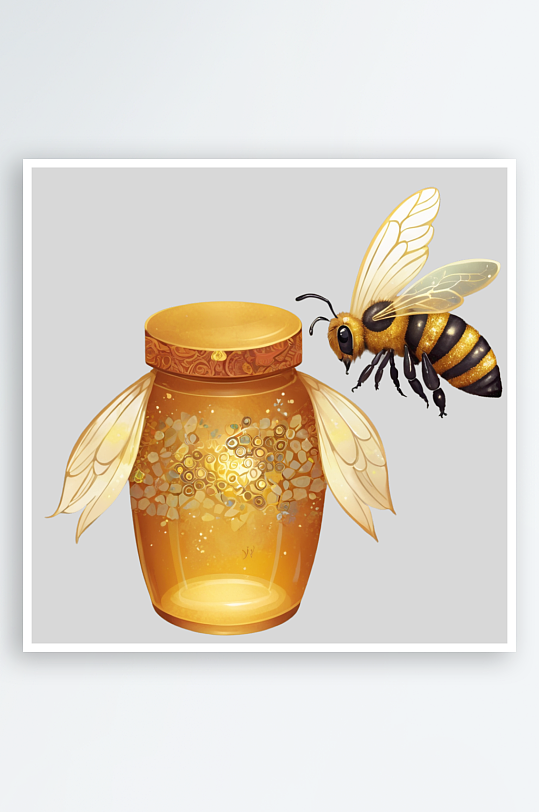 卡通蜜蜂蜂巢PNG免扣素材