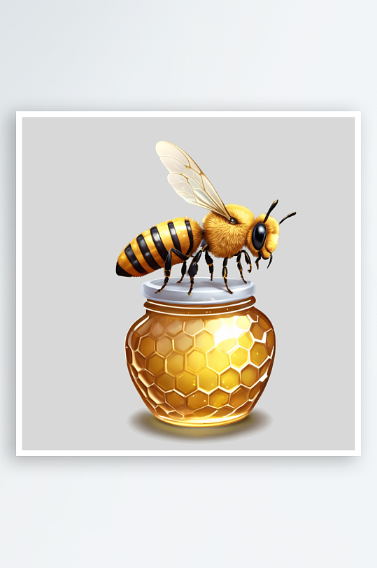 卡通蜜蜂蜂巢PNG免扣素材