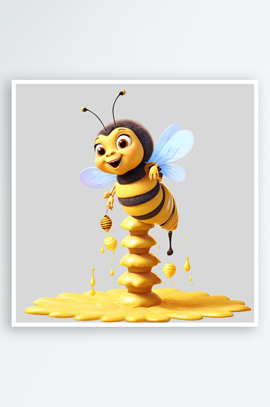 卡通蜜蜂蜂巢PNG免扣素材