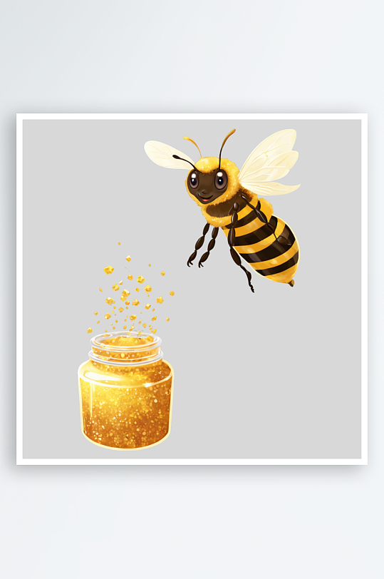 卡通蜜蜂蜂巢PNG免扣素材