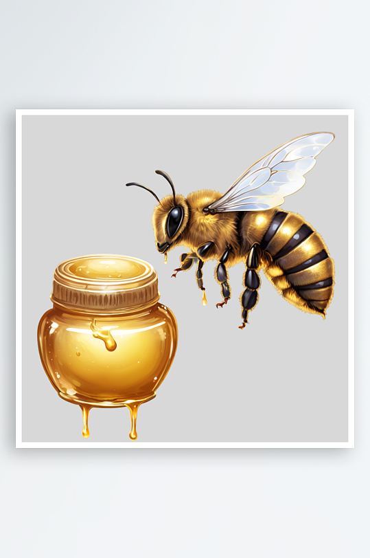 卡通蜜蜂蜂巢PNG免扣素材