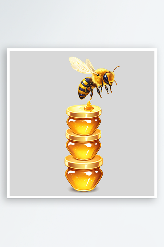 卡通蜜蜂蜂巢PNG免扣素材