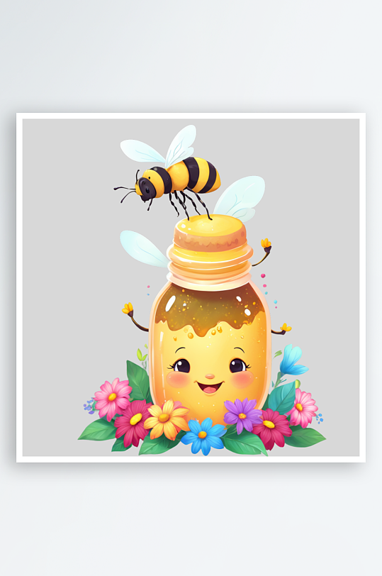 卡通蜜蜂蜂巢PNG免扣素材