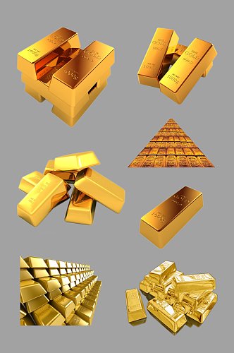 金币元素金币素材金砖