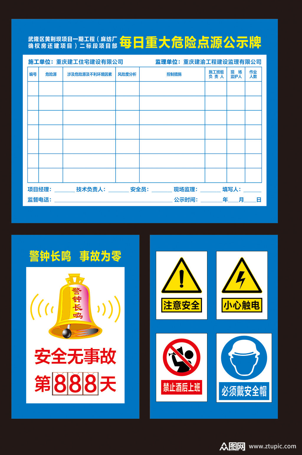 重大危险源公示牌