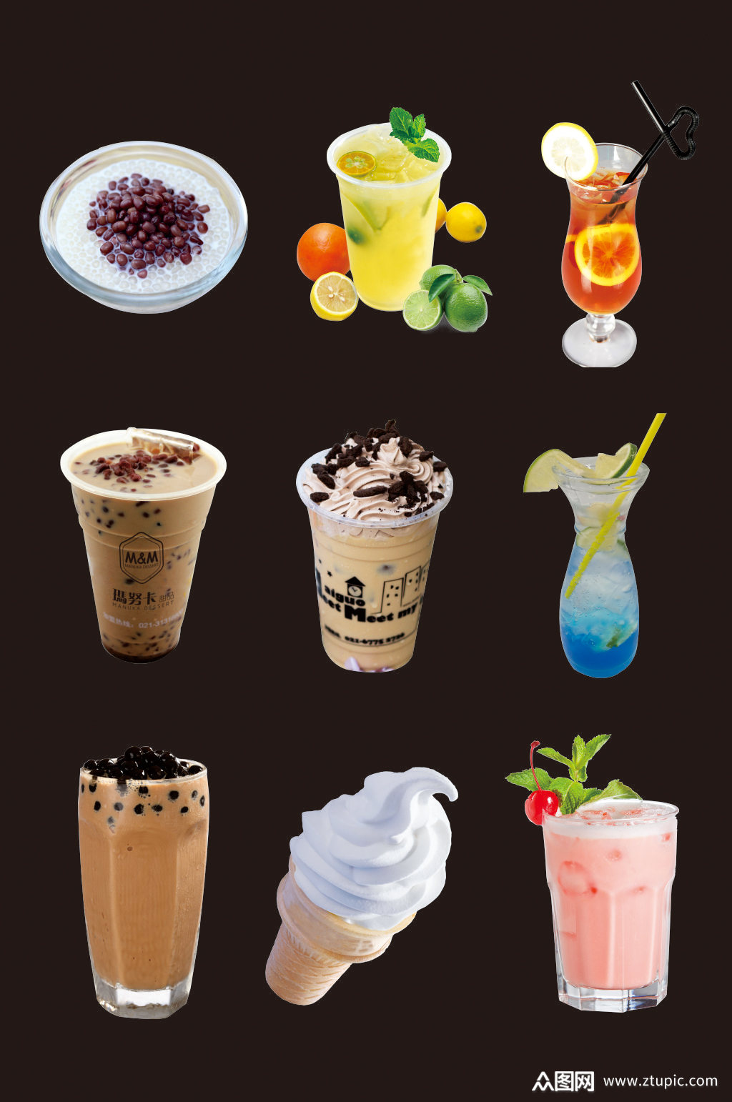 免抠元素原味奶茶模板下载-编号4094726-众图网