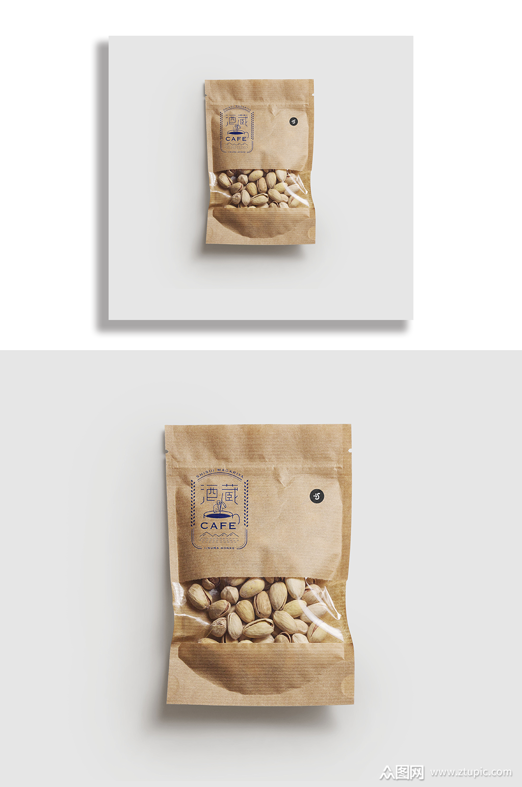 食品包装牛皮纸袋psd