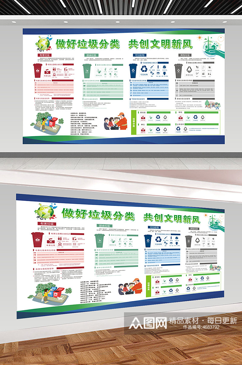 做好垃圾分类共创文明新风素材