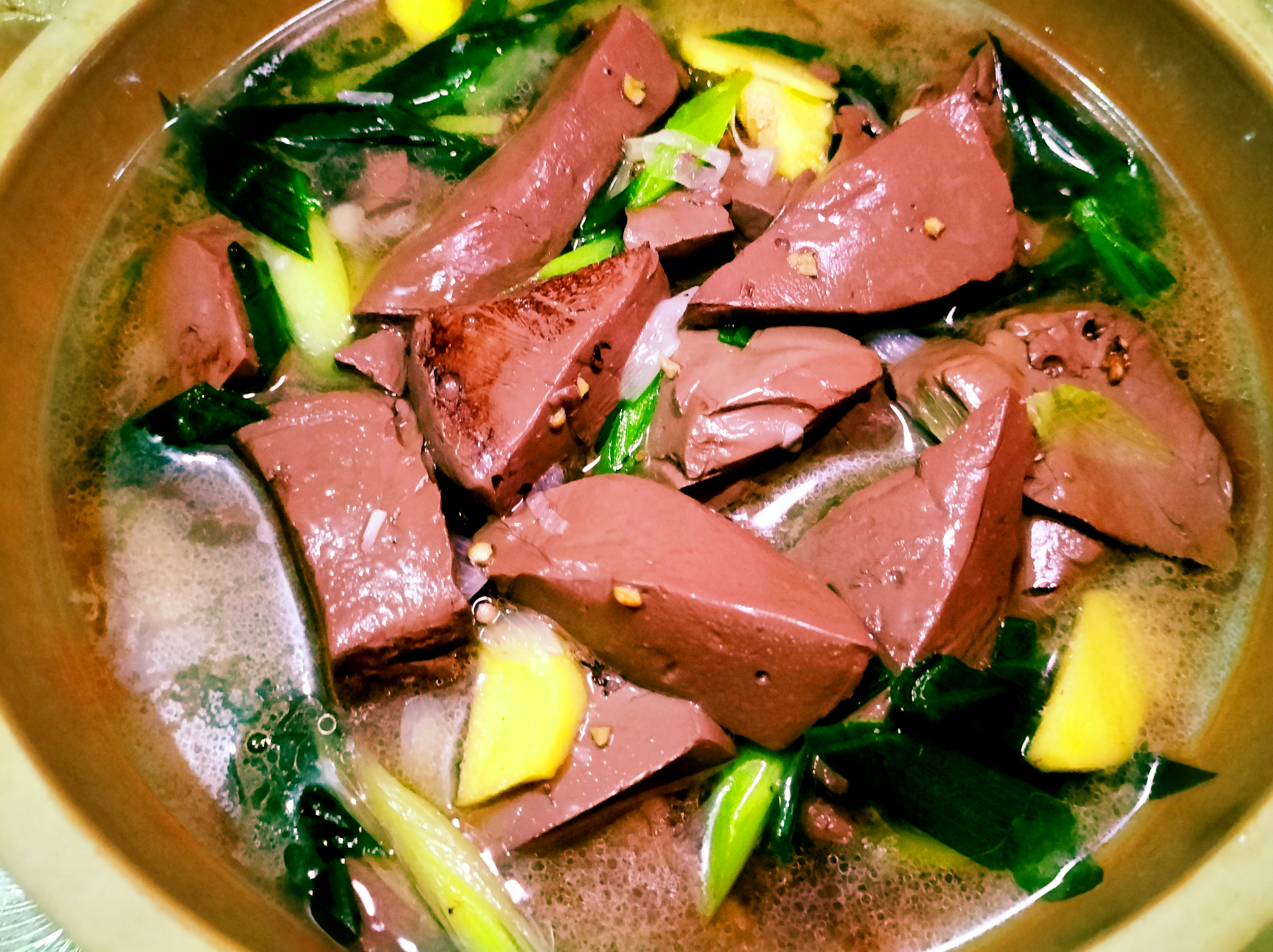 特色地道美食猪红汤素材