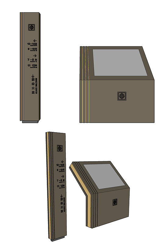 小区多向导视模型-众图网