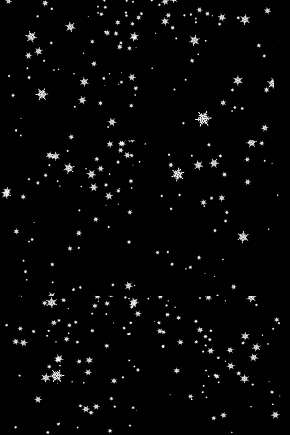 黑色背景前下落的雪花