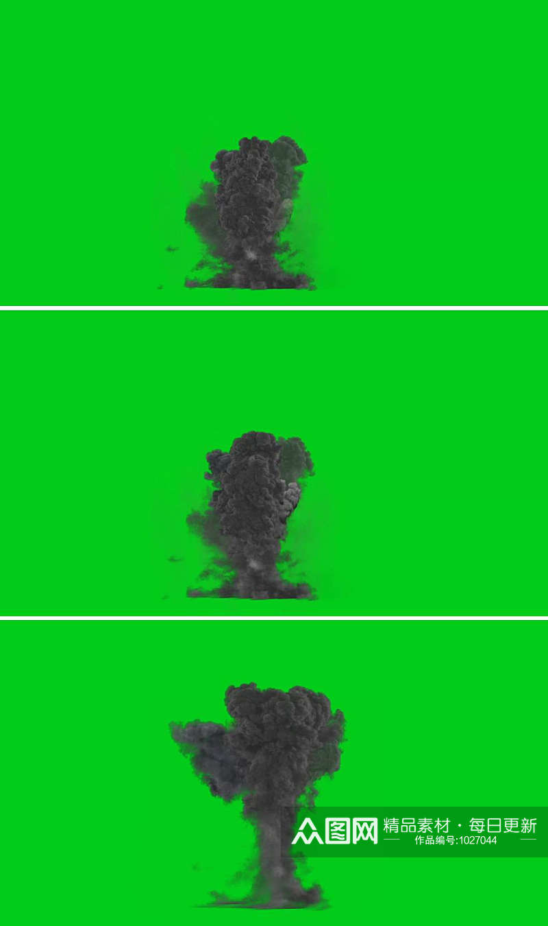 炸弹爆炸绿色素材背景素材