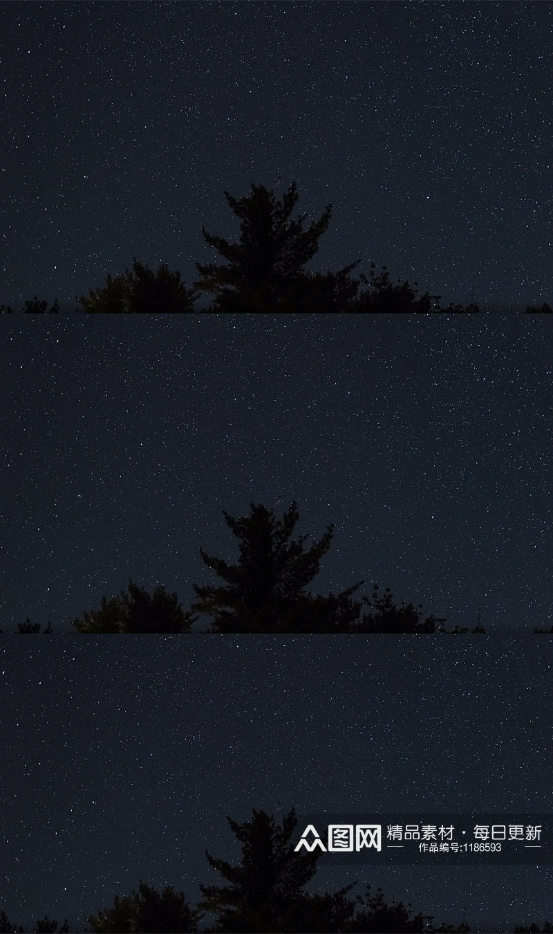 北方黎明前的星星天空背景素材