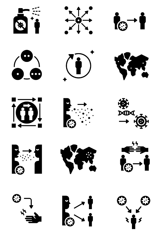 传播疾病标志符号图标png免扣素材