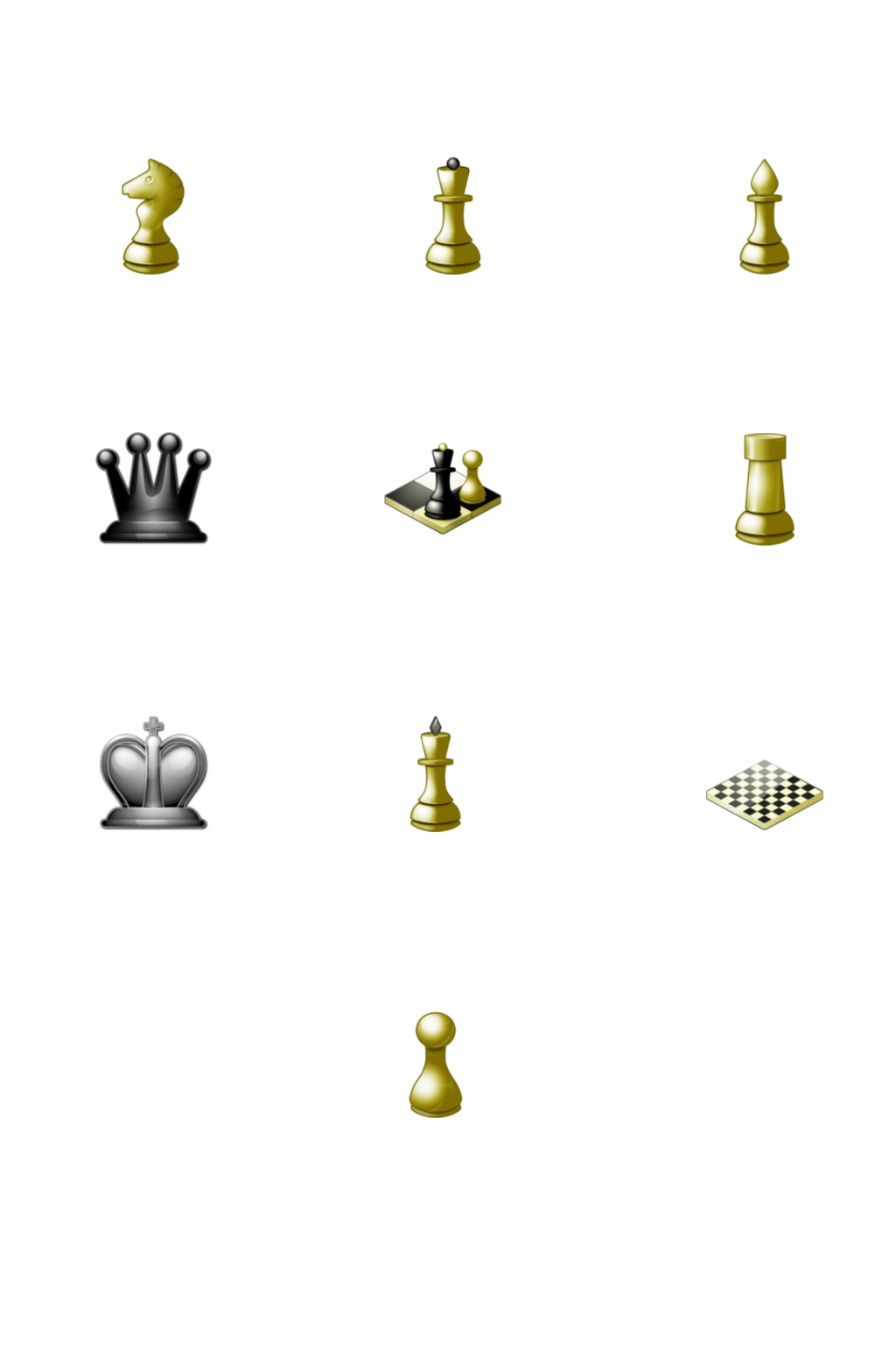 国际象棋图标PNG免扣素材素材