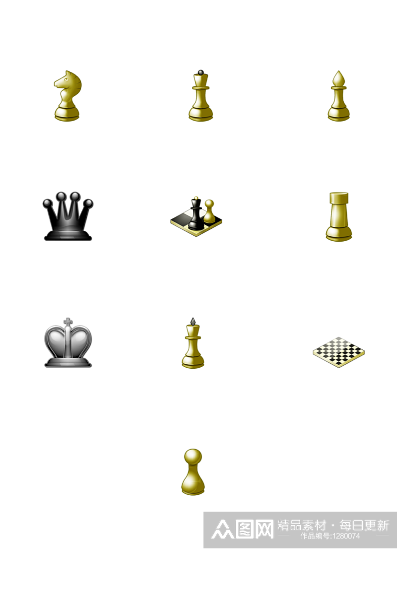 国际象棋图标PNG免扣素材素材