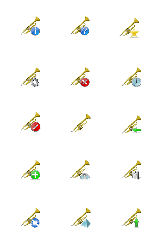 喇叭乐器图标PNG免扣素材-众图网