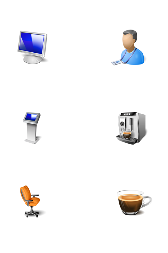 办公空间图标png免抠素材