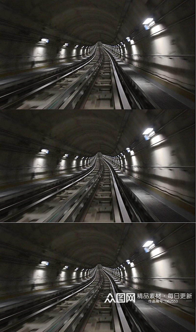 延时摄影地铁快速行驶视频素材素材