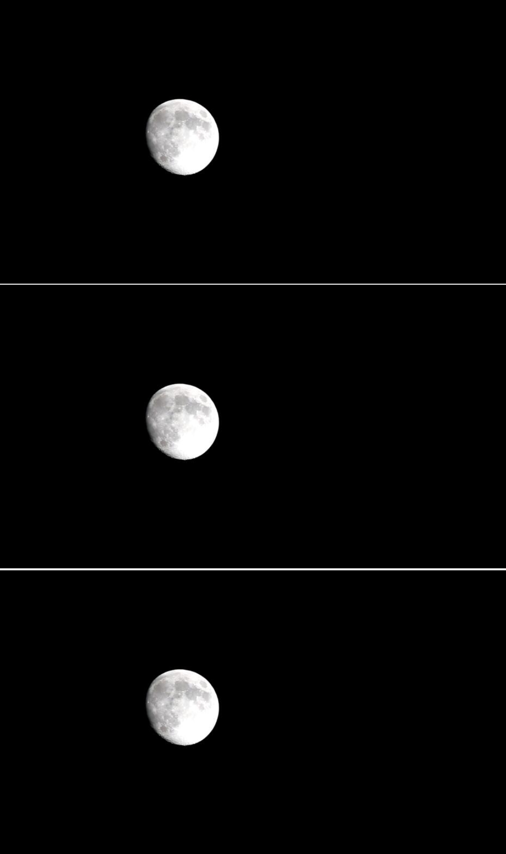 延时摄影中秋满月在夜空中缓慢移动的视频素材