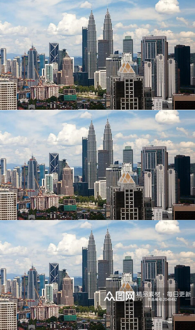 延时摄影吉隆坡城市全景视频素材素材