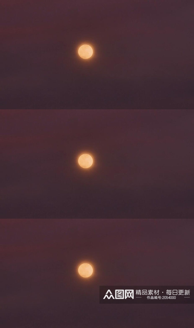 延时摄影云层从月亮上掠过实拍素材