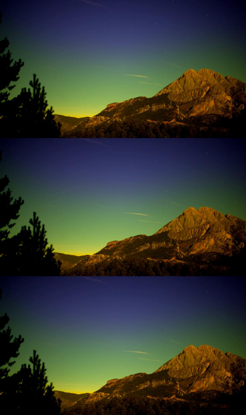 延时摄影山川树木夜空美景实拍 风景视频素材