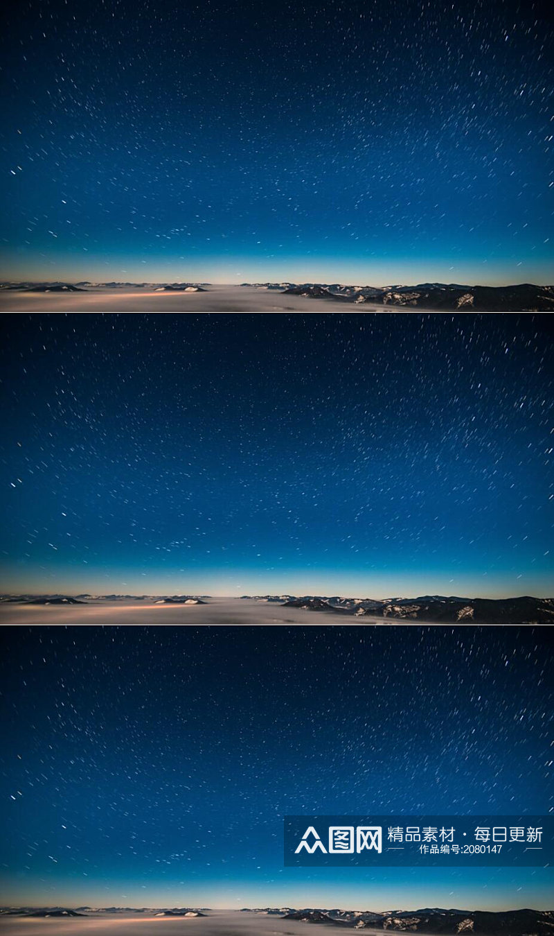 延时摄影夜空中的星空美景实拍素材