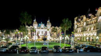 延时摄影夜晚摩纳哥赌场建筑外实拍视频-众图网