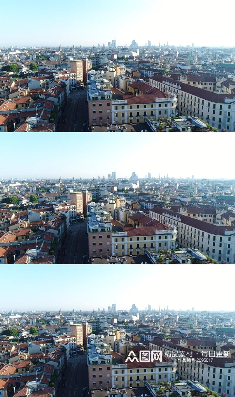 航拍城市建筑全景实拍视频素材