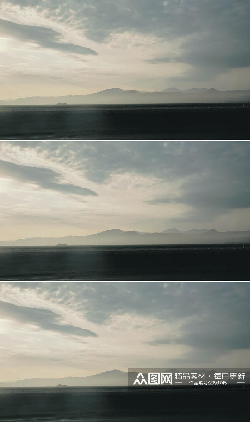 从高速公路上行驶的汽车窗看沿途美景视频素材