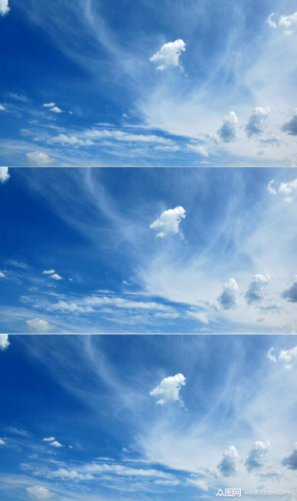 众图网独家提供蔚蓝的天空白云飘动实拍视频素材免费下载,本作品是由