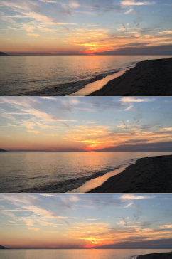 延时摄影日落夕阳下大海海滩美景实拍视频