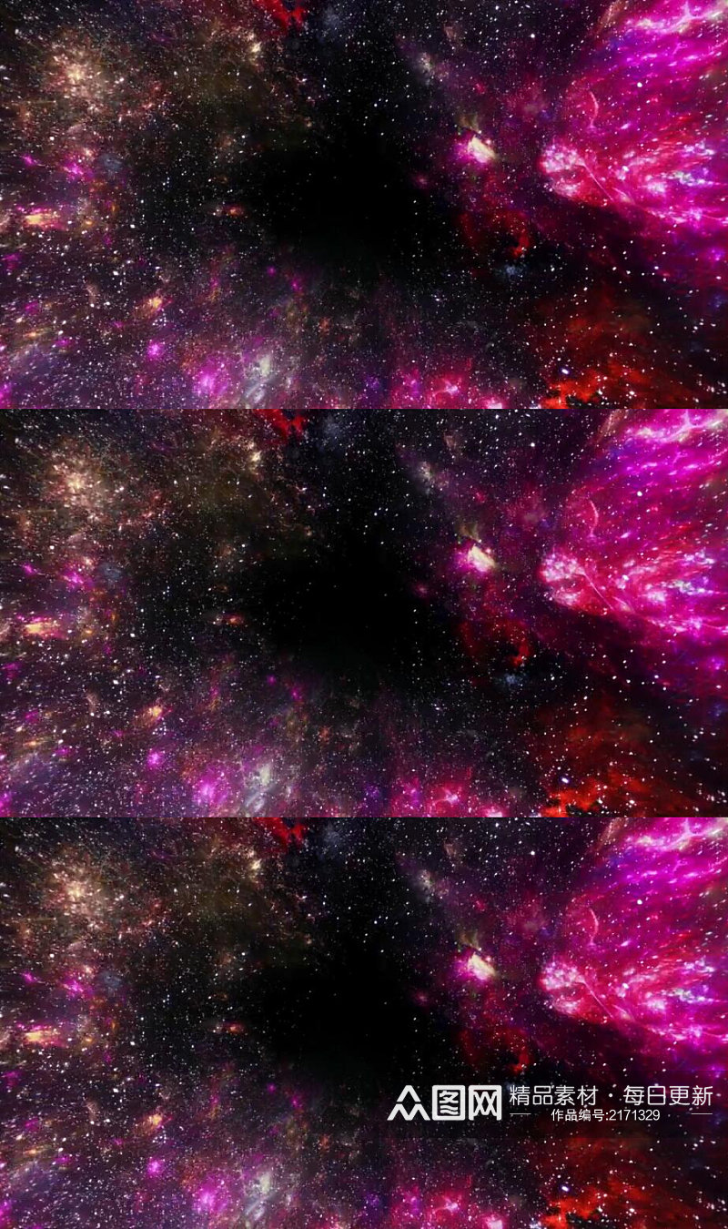 3D动画银河宇宙星云穿梭视频素材