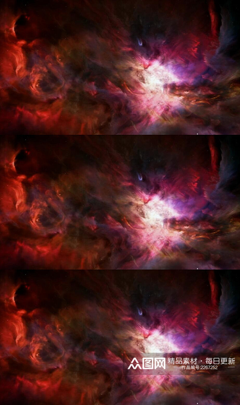 三维动画探索星云和太阳系背景视频素材