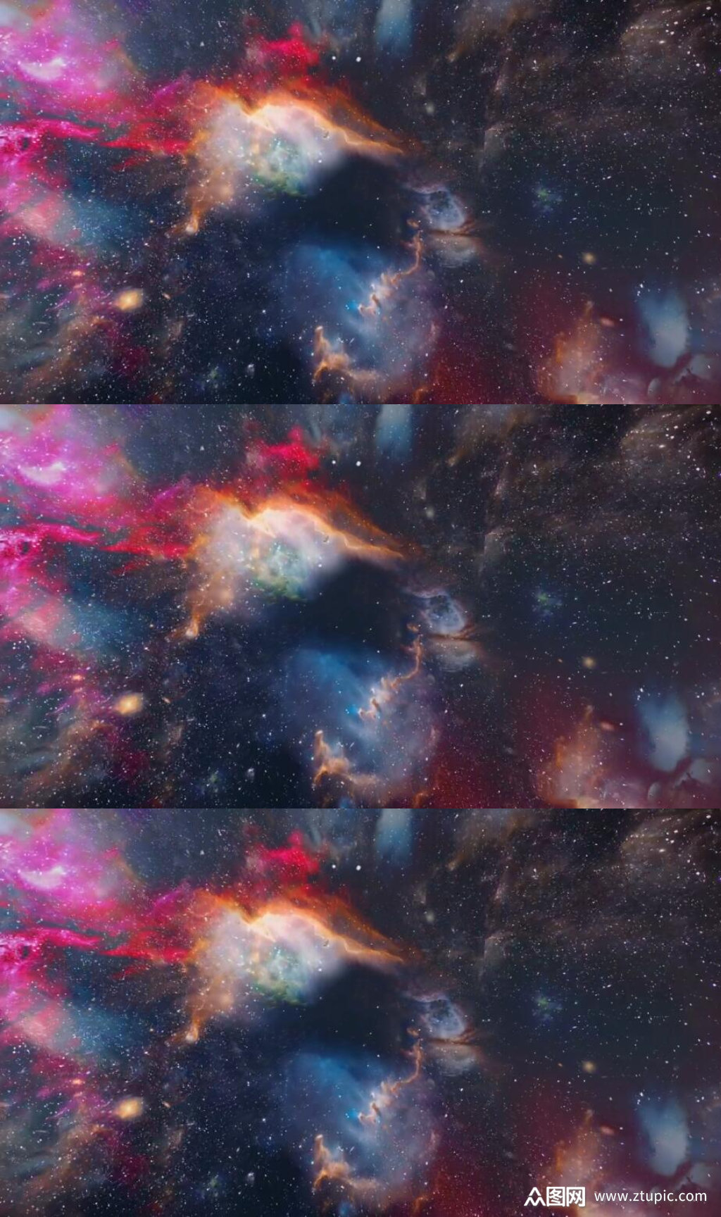 三维动画宇宙星空背景视频