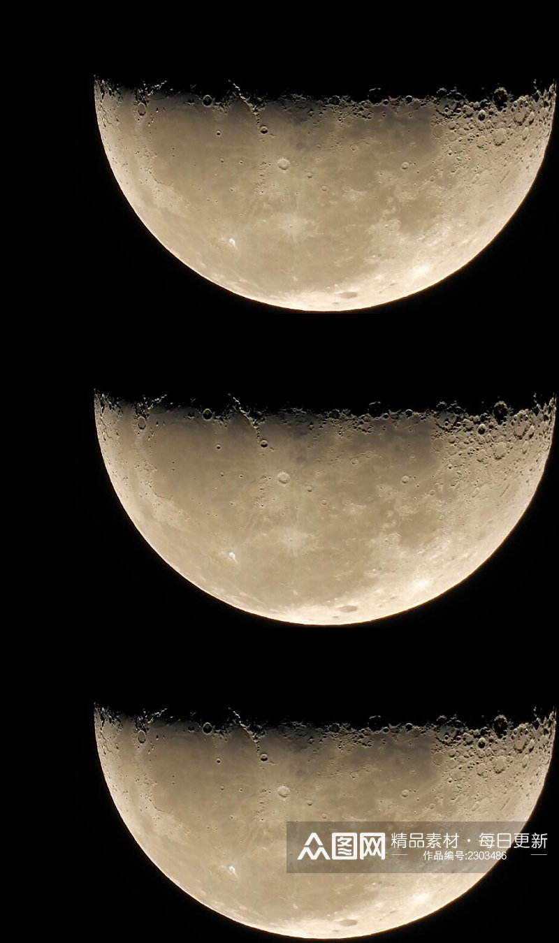 宇宙黑夜中的月球陨石坑背景视频素材