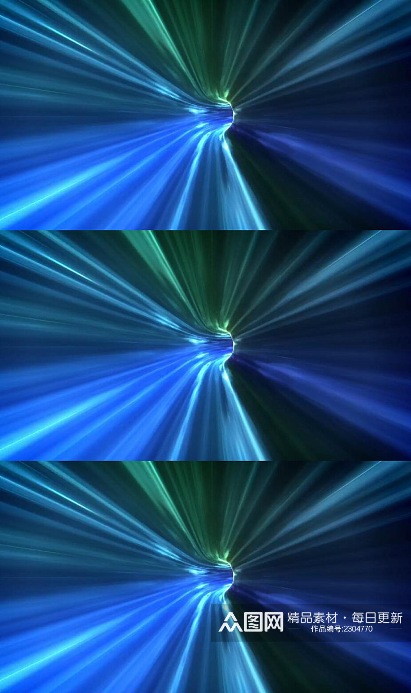 三维动画穿越宇宙空间发光隧道舞台背景视频素材