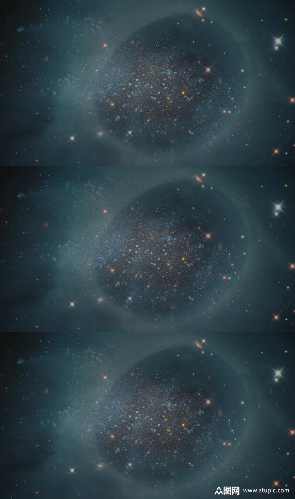 三维动画宇宙星系舞台背景视频