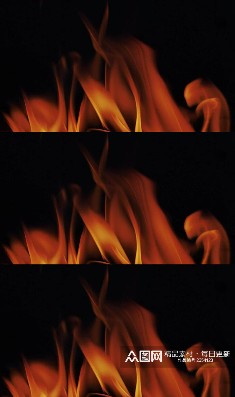 燃烧的红色火焰舞台背景视频素材