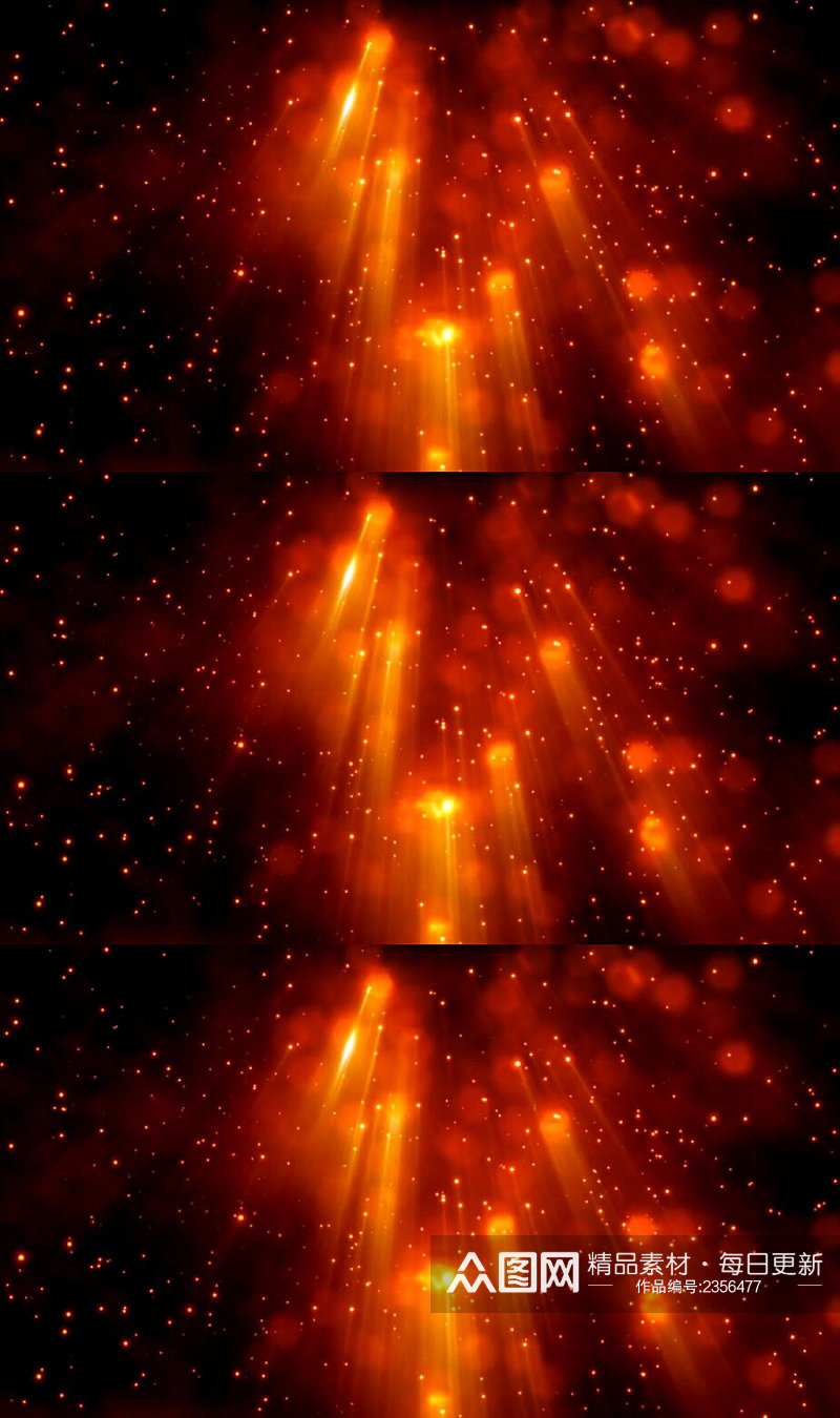 三维动画红热粒子背景视频素材